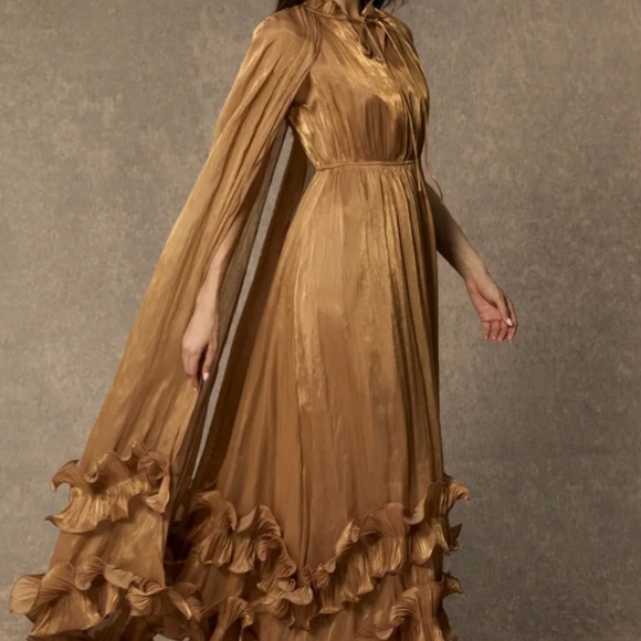 Elegant Brown Women's Dress - Picture 11 of 11